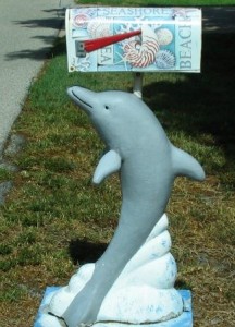 Mailbox mit Delphinstaender